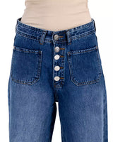 Bootleg Jeans In Bright Navy