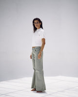 Signature Wide Leg Jeans in Ash Blue