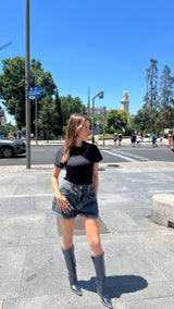 Oversized Shorts in Black