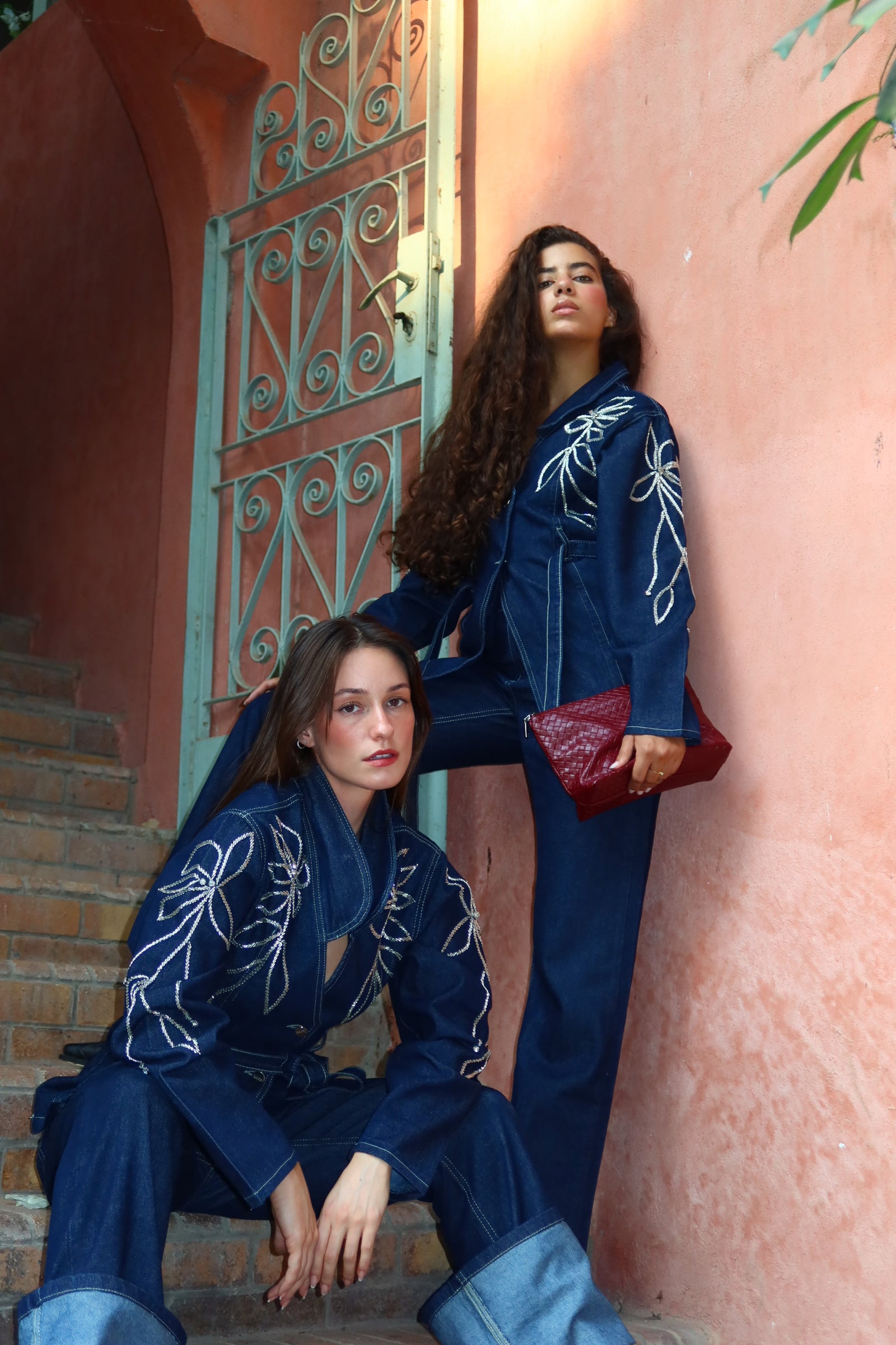 Floral Touch Denim Set – Kamzi Denim