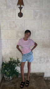 Oversized Shorts in Ash Blue