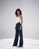 Washed Script Pants