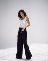 Bootleg Jeans in Deep Black