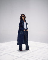 Washed Script Coat