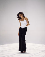 Signature Denim Pants in Black