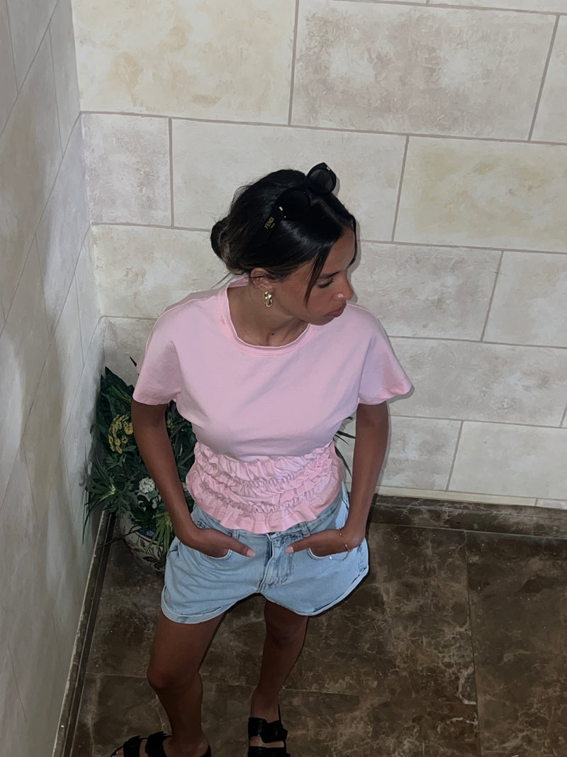 Oversized Shorts in Ash Blue