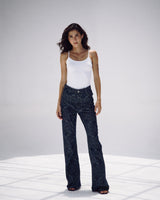 Washed Script Pants