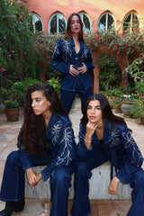 Floral Touch Denim Set