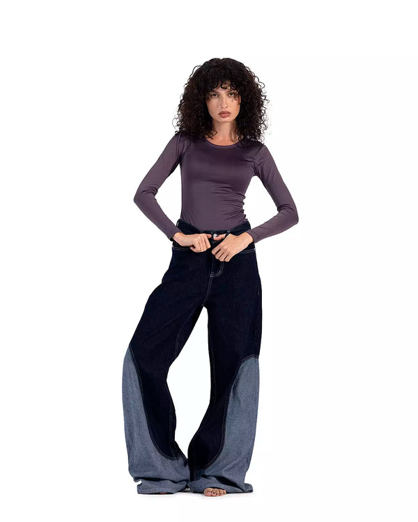 Patchwork Blues Denim Jeans