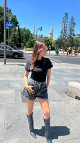 Oversized Shorts in Black