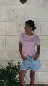 Oversized Shorts in Ash Blue