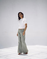 Signature Wide Leg Jeans in Ash Blue