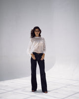 Low Waist Washed Black