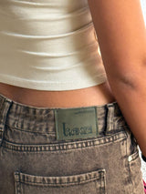 Low Waist Washed Brown