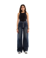 Bootleg Jeans in Deep Blue Washed