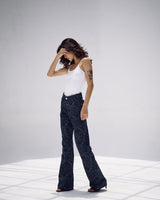 Washed Script Pants