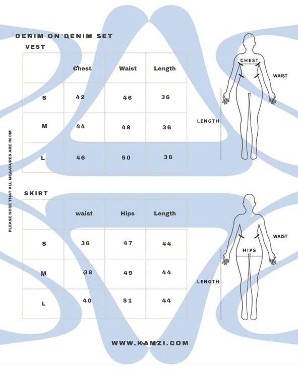 Denim In Denim Set Deep Blue