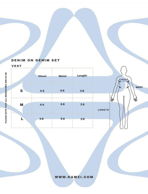 Denim In Denim In Top Deep Blue