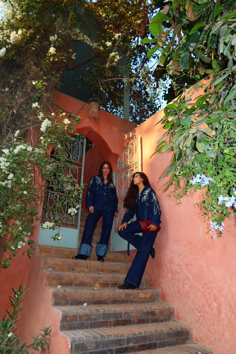 Flora Touch Denim Jacket