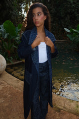 Washed Script Coat