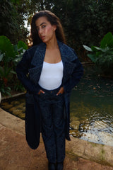 Washed Script Coat