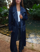 Washed Script Coat