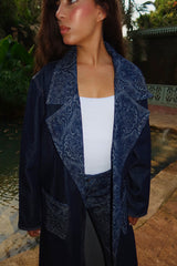 Washed Script Coat