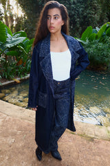 Washed Script Coat