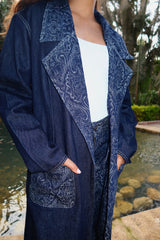 Washed Script Coat