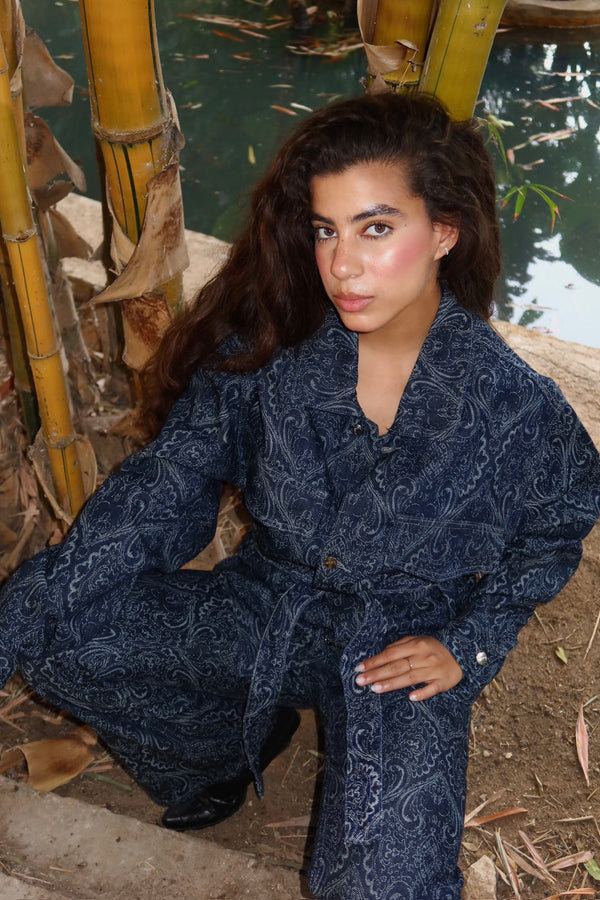 The Oversized Washed Script Jacket