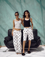 Polka Dot Wide-Leg Pants
