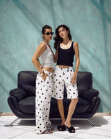 Polka Dot Knee-Length Shorts