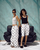 Polka Dot Knee-Length Shorts
