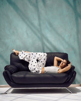 Polka Dot Wide-Leg Pants