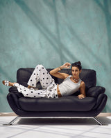 Polka Dot Wide-Leg Pants
