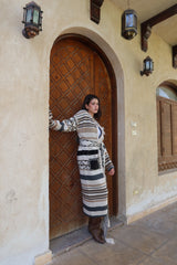Patterned Long Cardigan