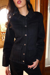 Signature Denim Jacket in Black
