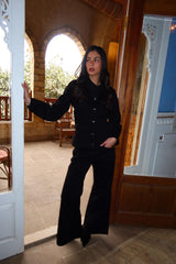 Signature Denim Pants in Black