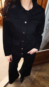 Signature Denim Jacket in Black