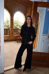 Signature Denim Pants in Black