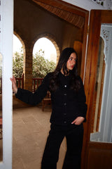 Signature Denim Pants in Black