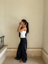 Buttoned Denim Pants