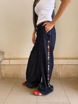 Buttoned Denim Pants