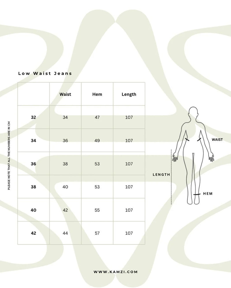 Low Waist Washed Brown