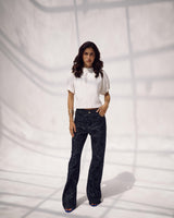 Washed Script Pants