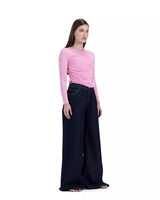 Wide Leg Blue Black Jeans