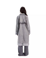 Faded Grey Denim Coat