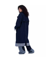 Deep Blue Denim Coat