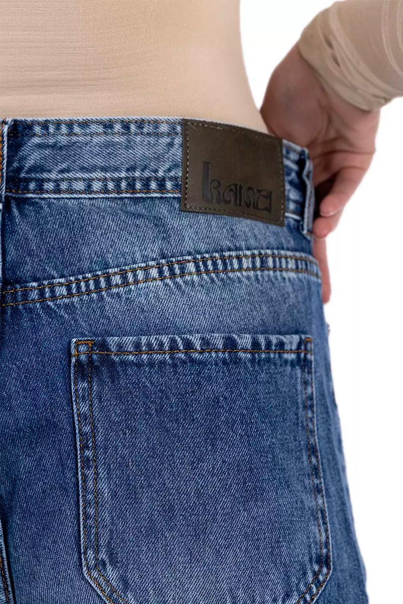 Bootleg Jeans In Bright Navy