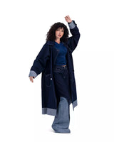 Deep Blue Denim Coat